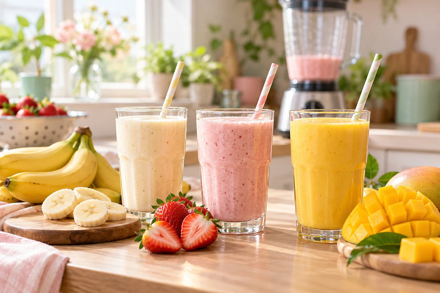 5 món sinh tố sữa cho bé, làm trong 10 phút