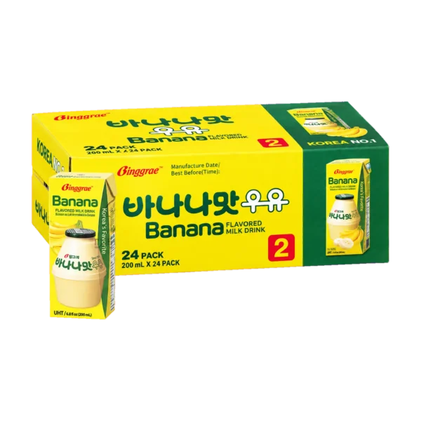 Thùng 24 hộp sữa Binggrae vị chuối 200ml