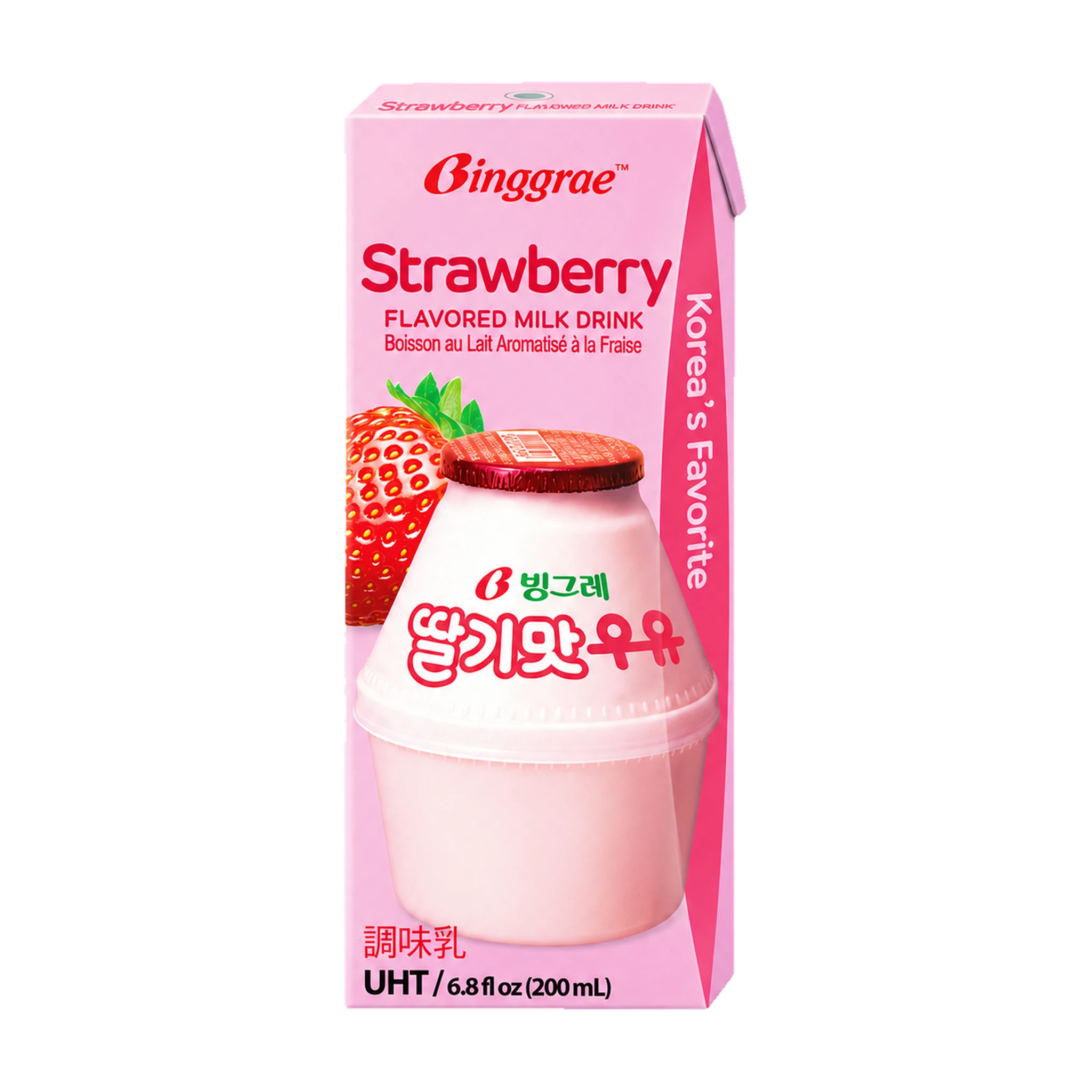 Thùng 24 hộp sữa Binggrae vị dâu 200ml