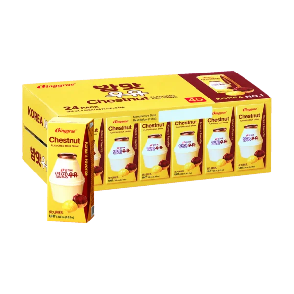 Thùng 24 hộp sữa Binggrae vị hạt dẻ 200ml