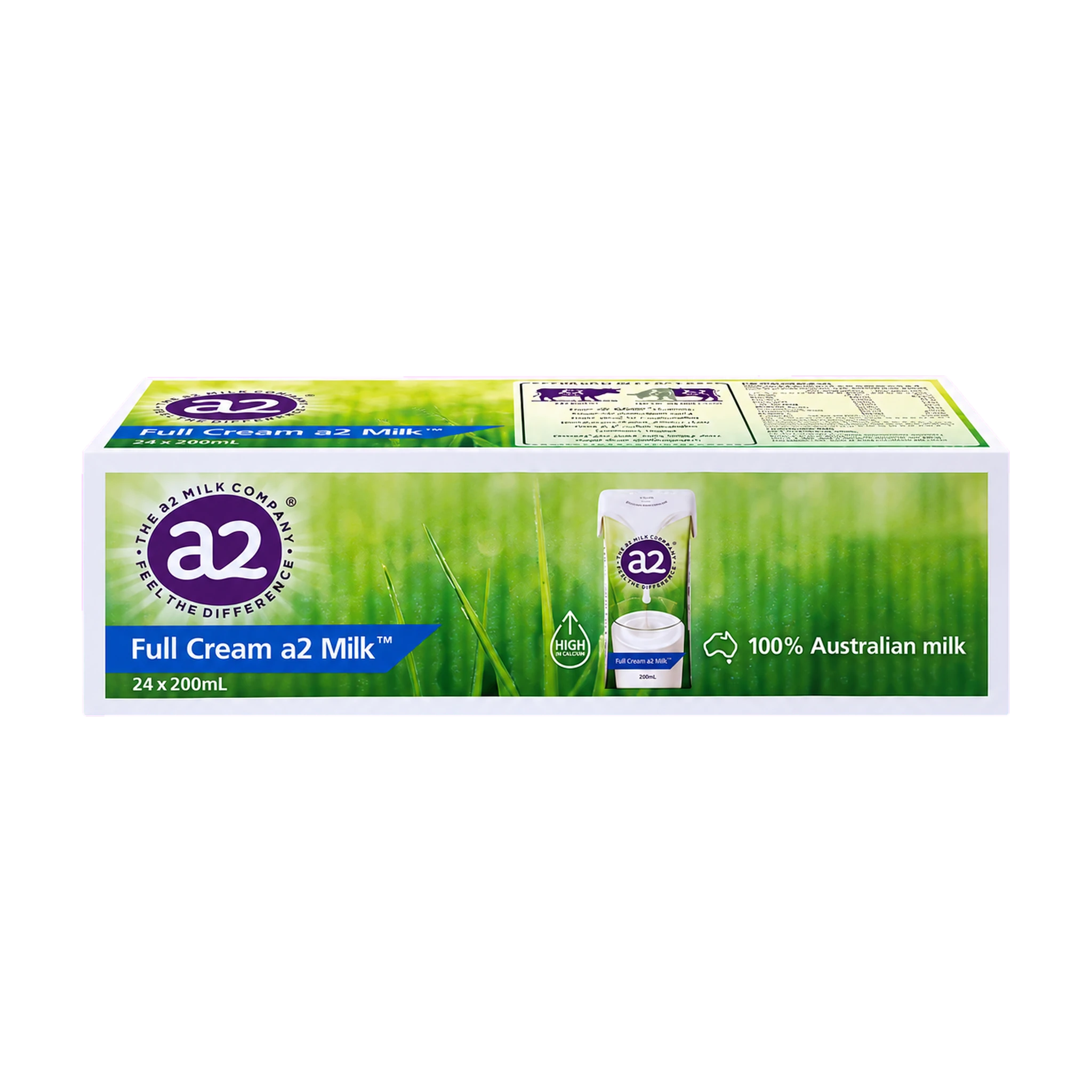 Thùng 24 hộp sữa tươi a2 nguyên kem 200ml