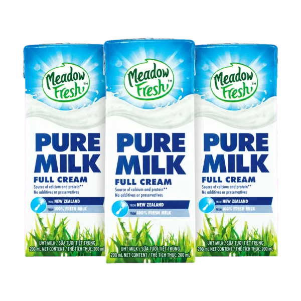 Thùng 24 hộp sữa tươi Meadow Fresh nguyên kem 200ml