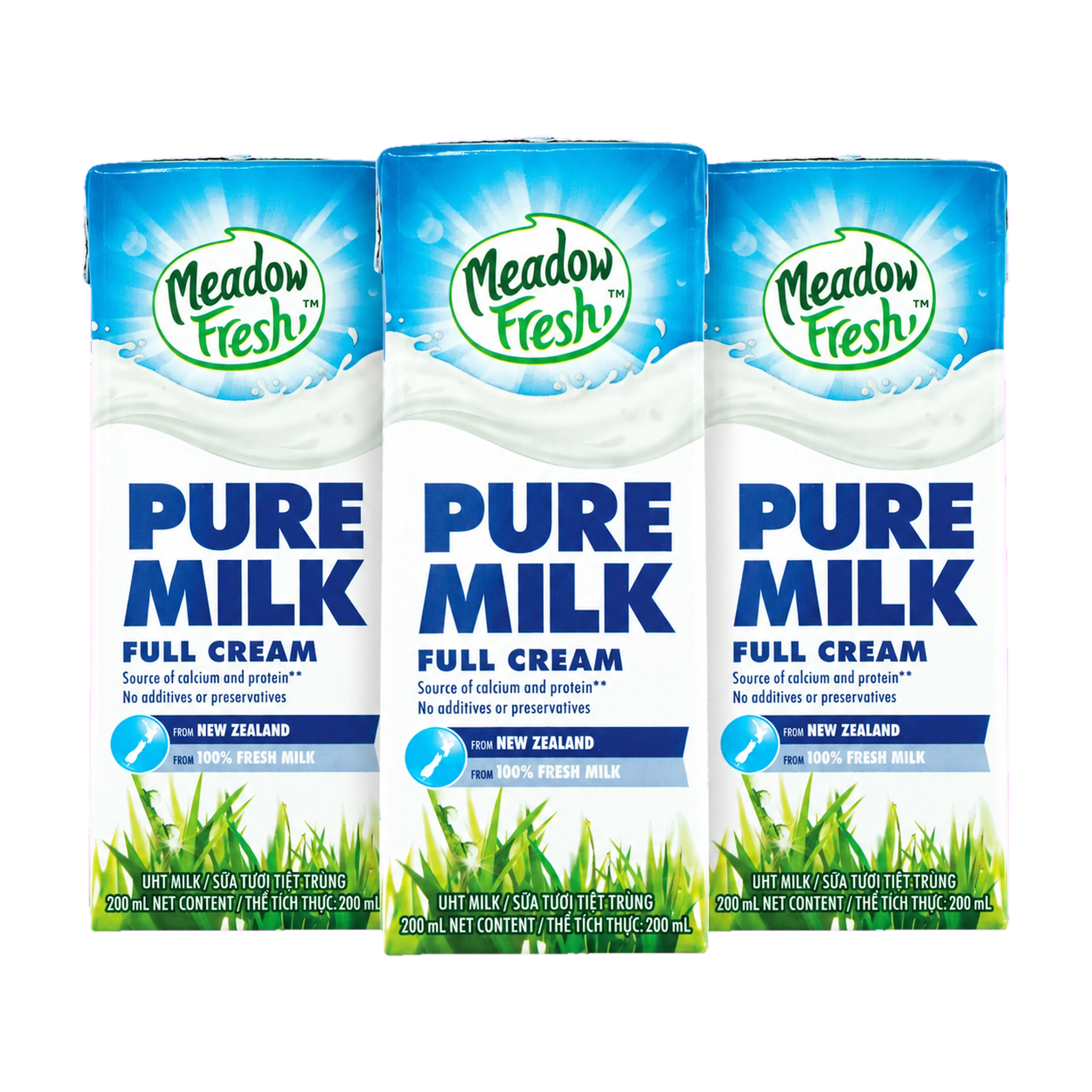 Thùng 24 hộp sữa tươi Meadow Fresh nguyên kem 200ml