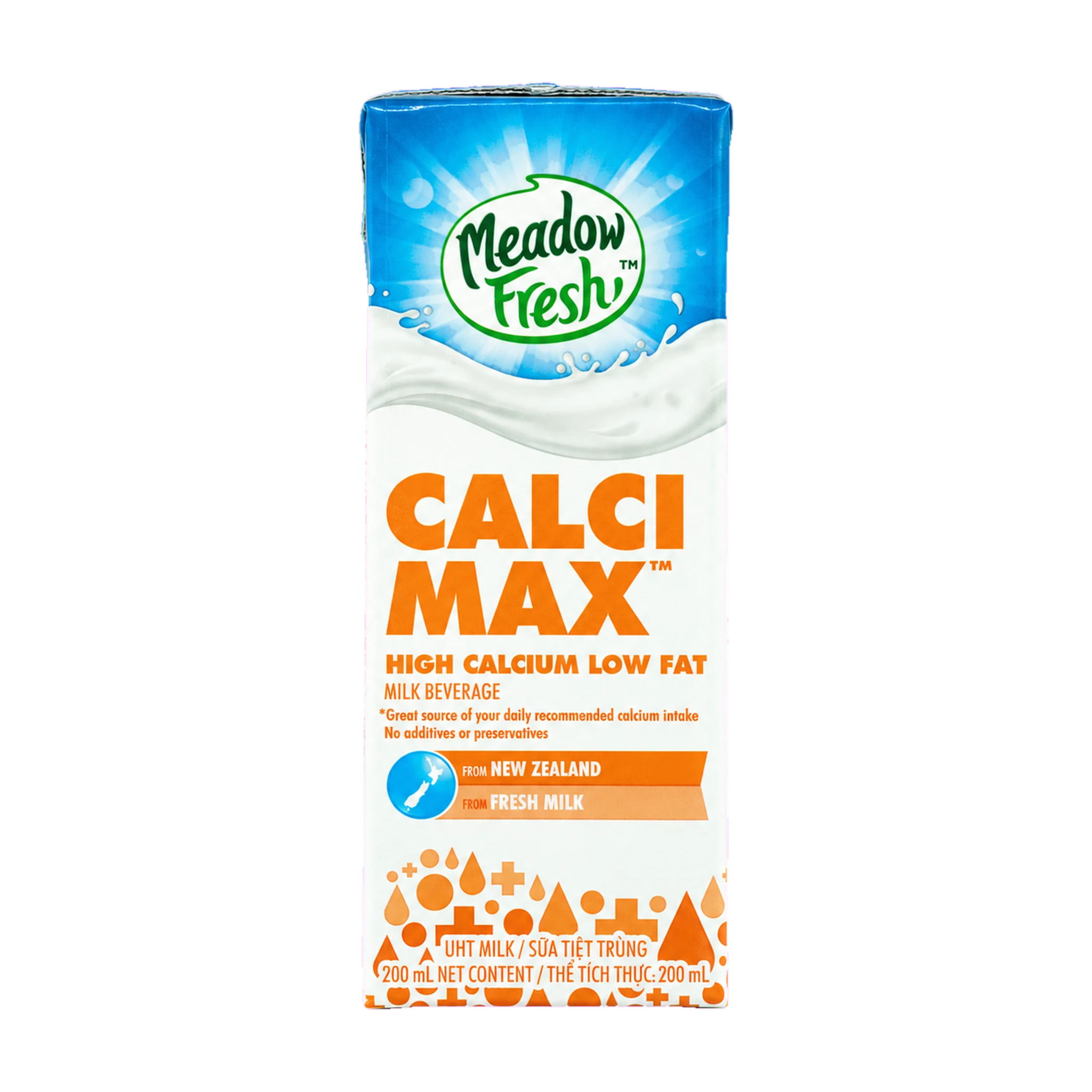 Thùng 24 hộp sữa Meadow Fresh Calci Max 200ml