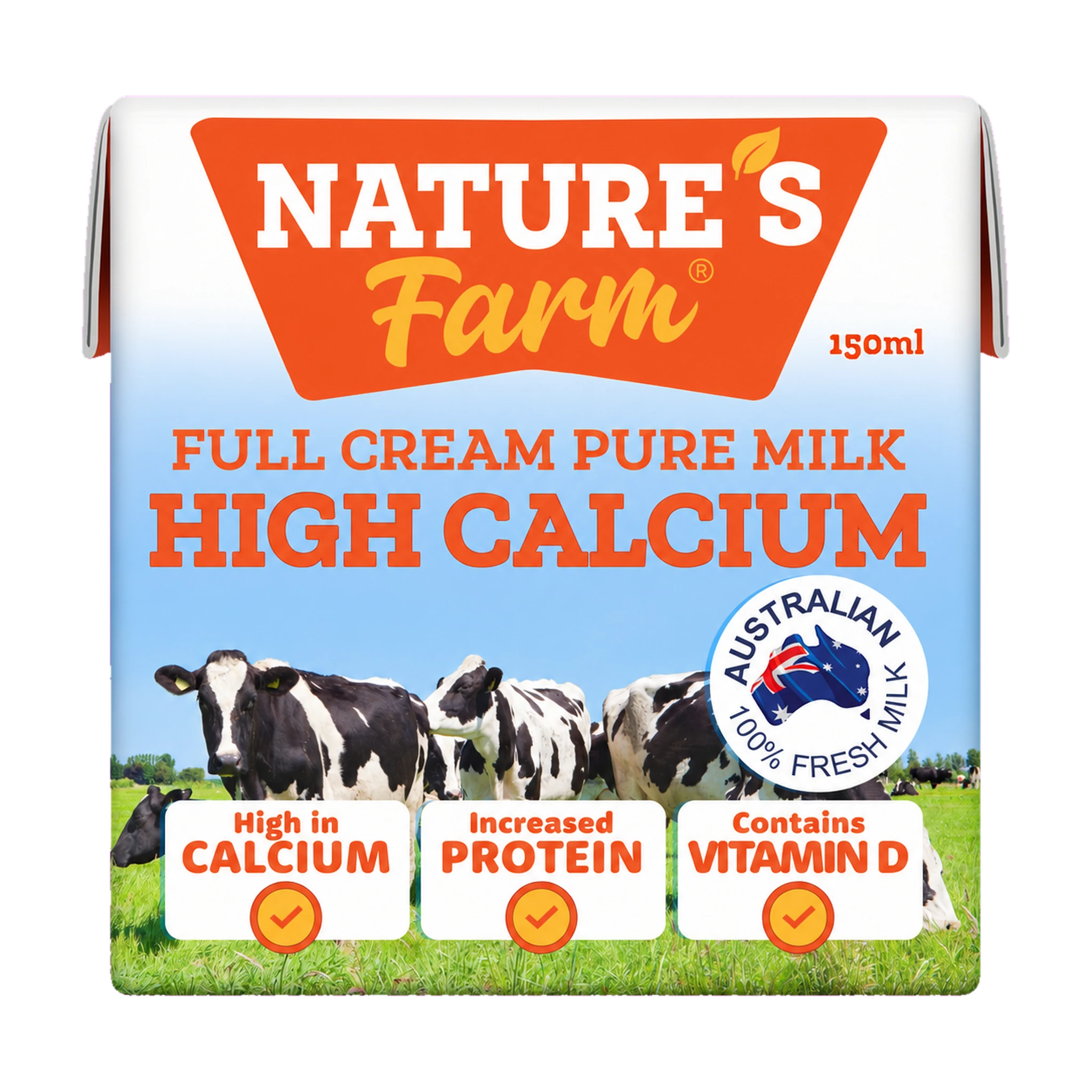 Thùng sữa tươi Nature's Farm giàu canxi 150ml