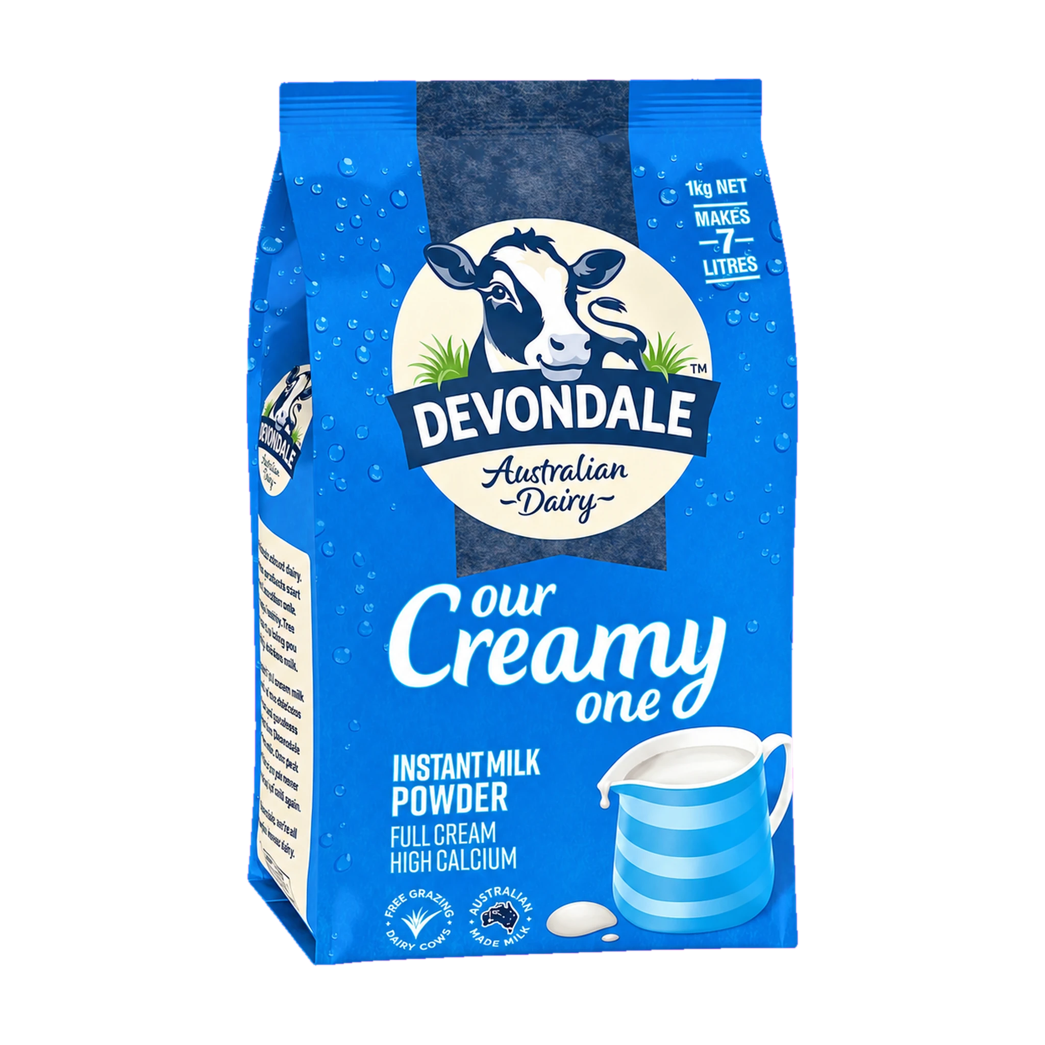 Sữa bột nguyên kem Devondale túi 1kg