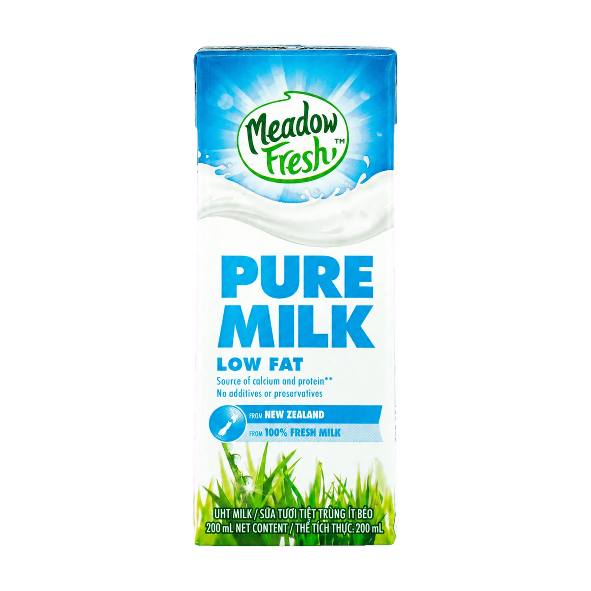 Thùng 24 hộp sữa tươi Meadow Fresh ít béo 200ml