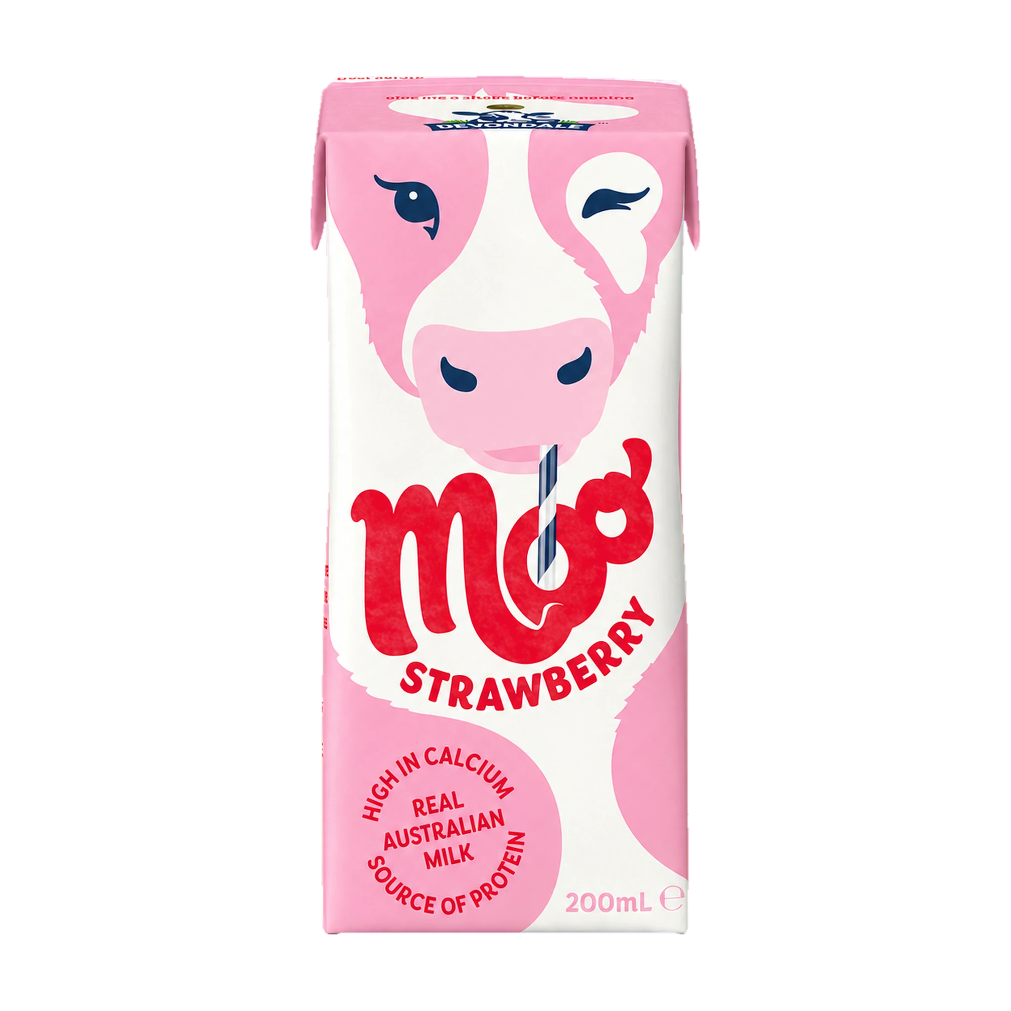 Thùng 24 hộp sữa Devondale Moo vị dâu 200ml