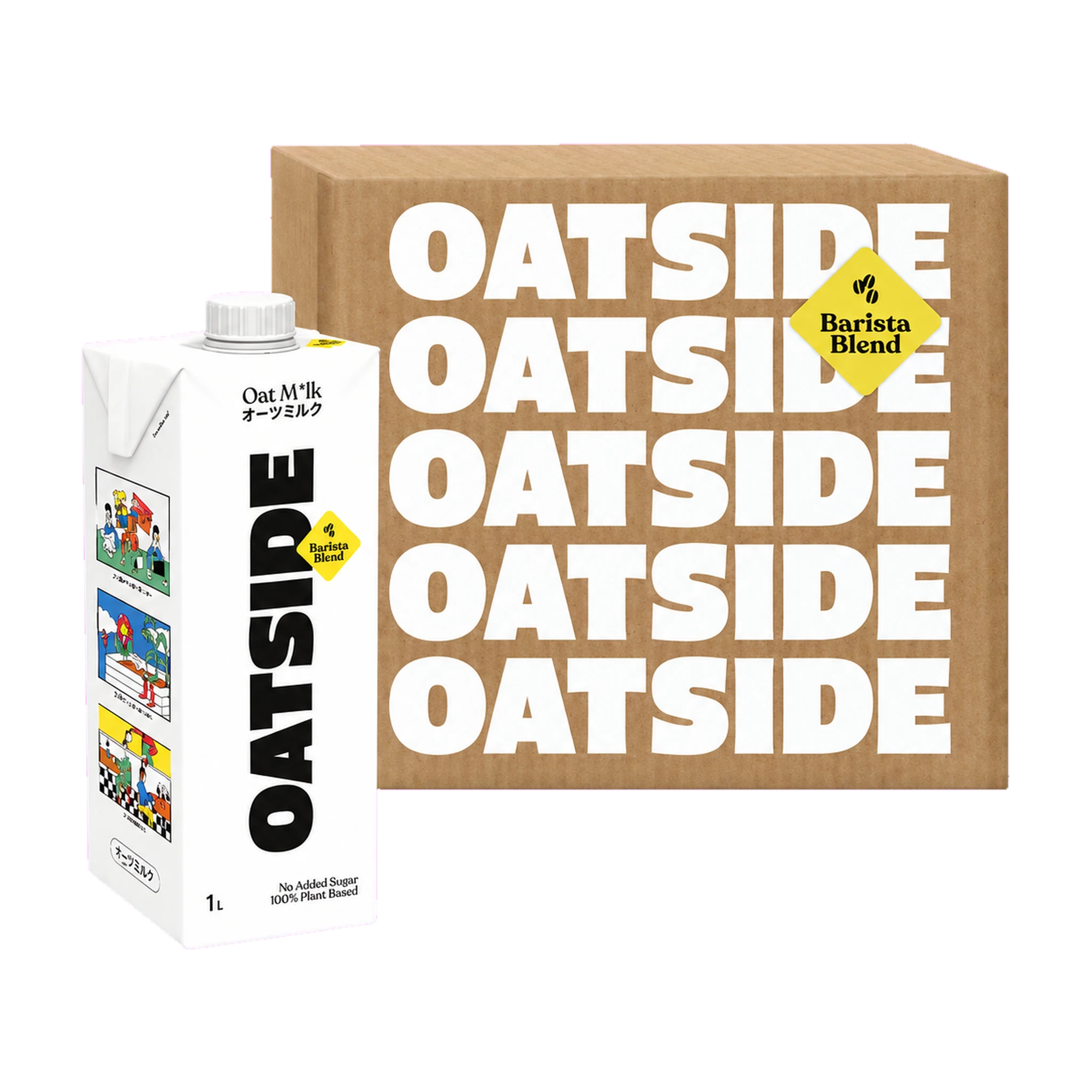 Thùng sữa yến mạch Oatside Barista Blend 1L
