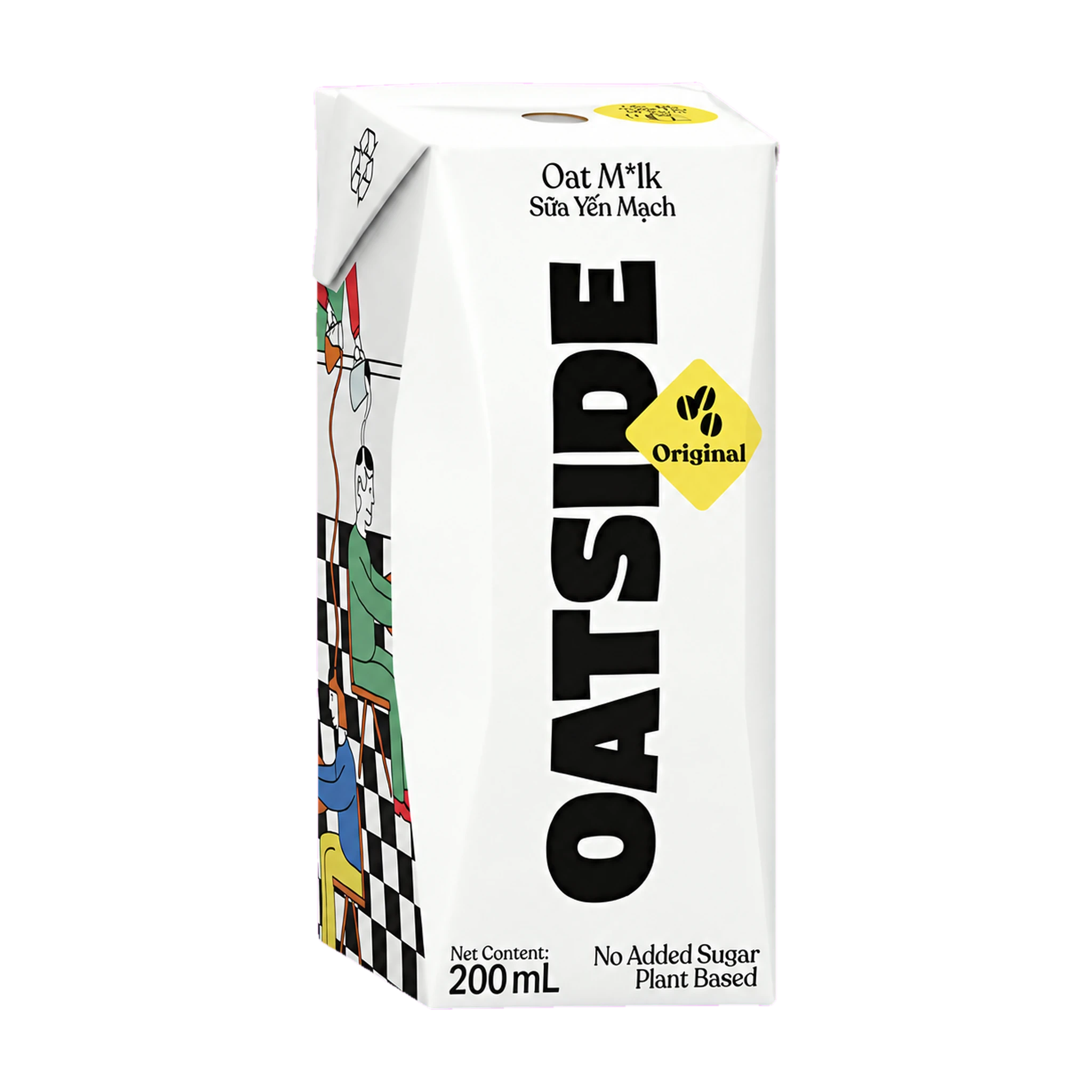 Thùng 24 hộp sữa yến mạch Oatside nguyên bản 200ml