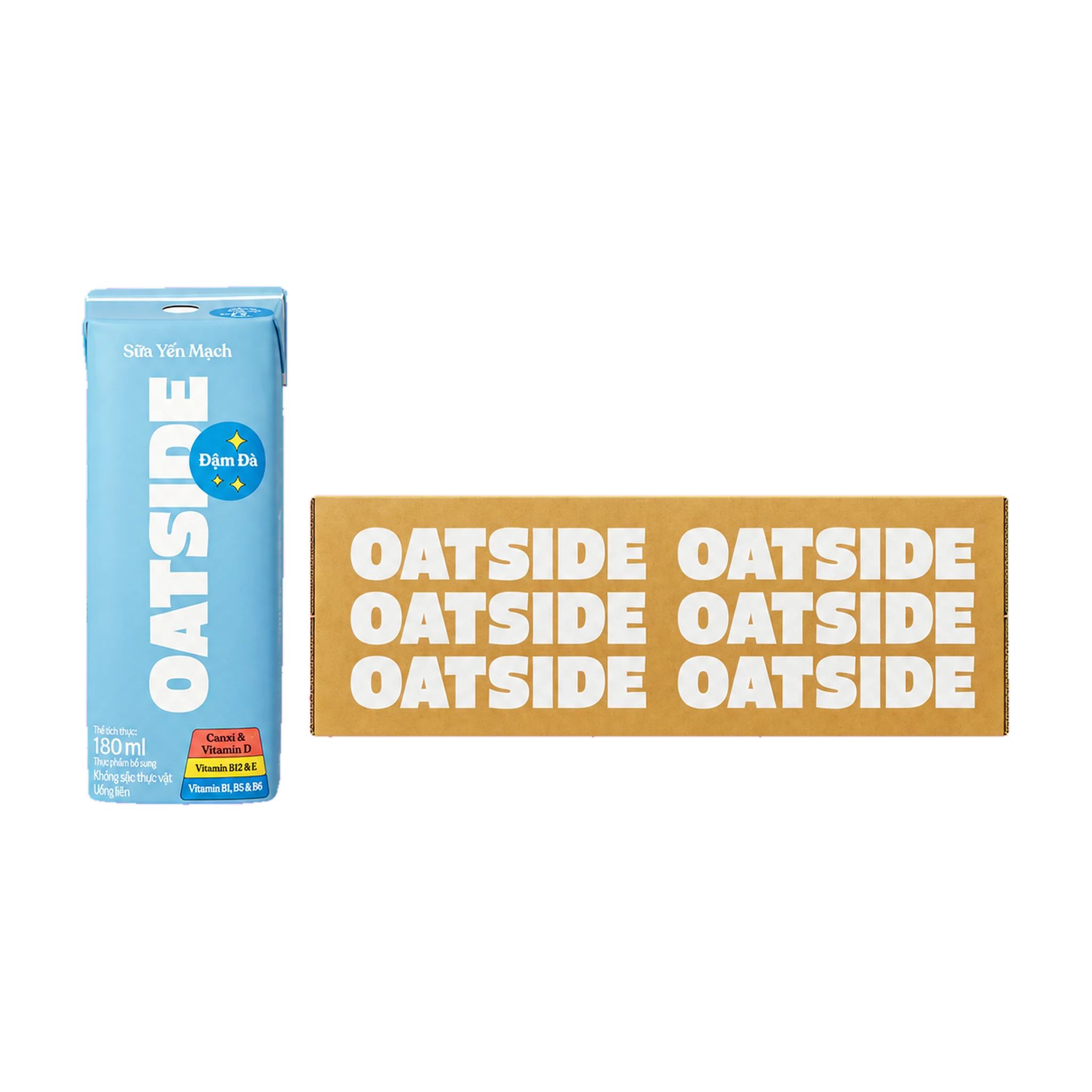 Thùng sữa yến mạch Oatside đậm đà 180ml