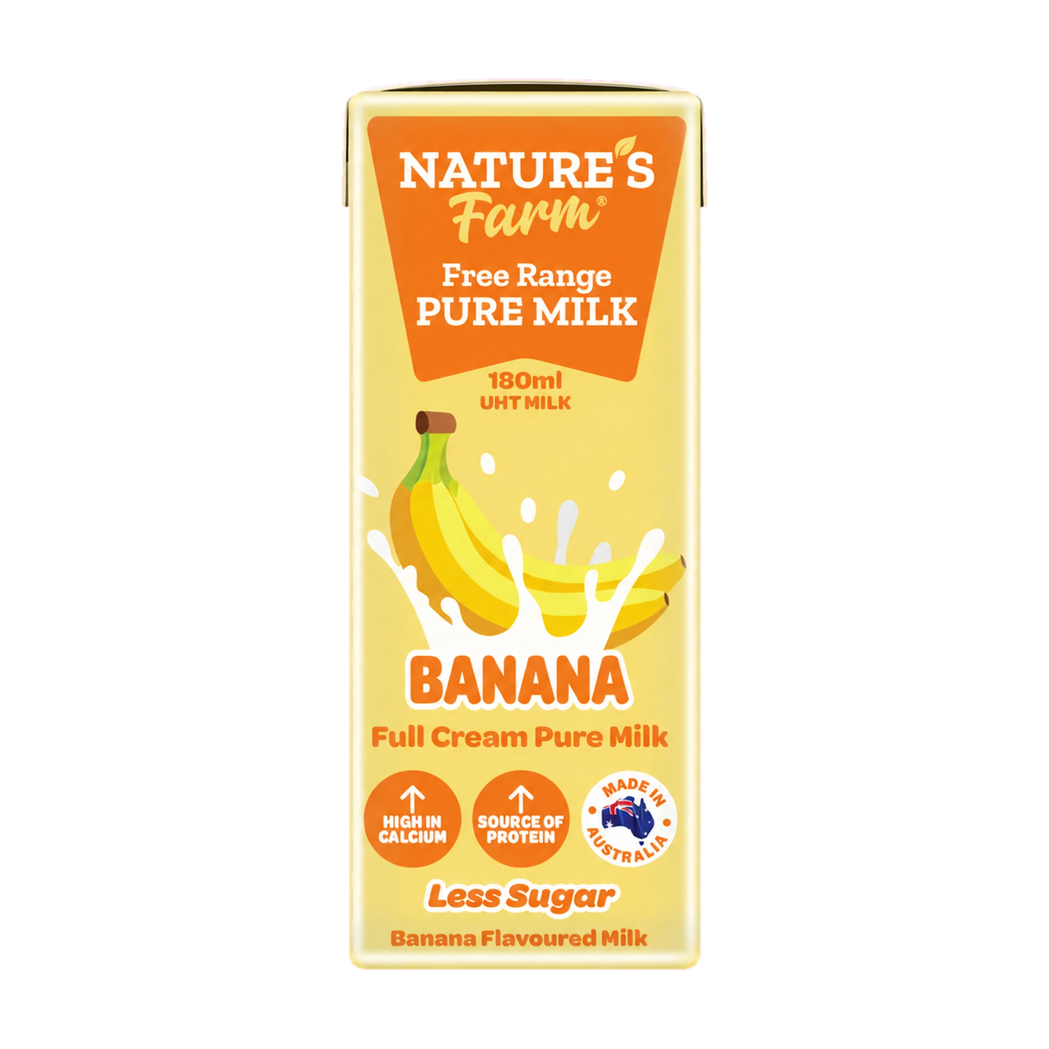 Thùng 24 hộp sữa tươi Nature's Farm vị chuối 180ml