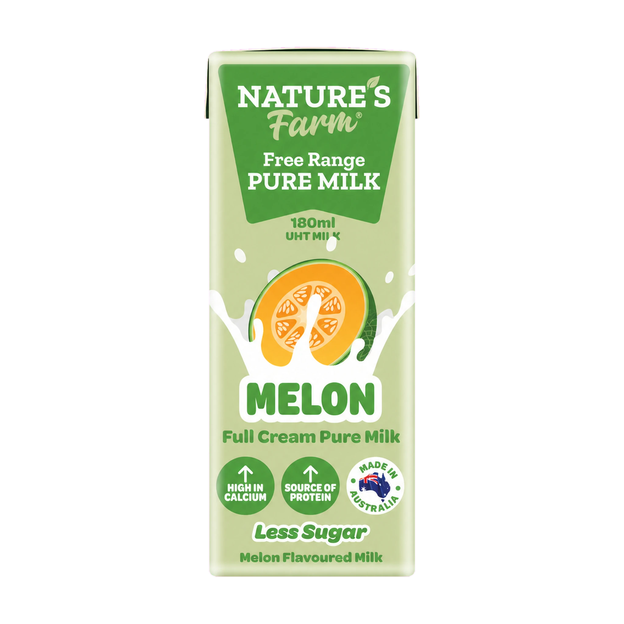 Thùng 24 hộp sữa tươi Nature's Farm vị dưa lưới 180ml