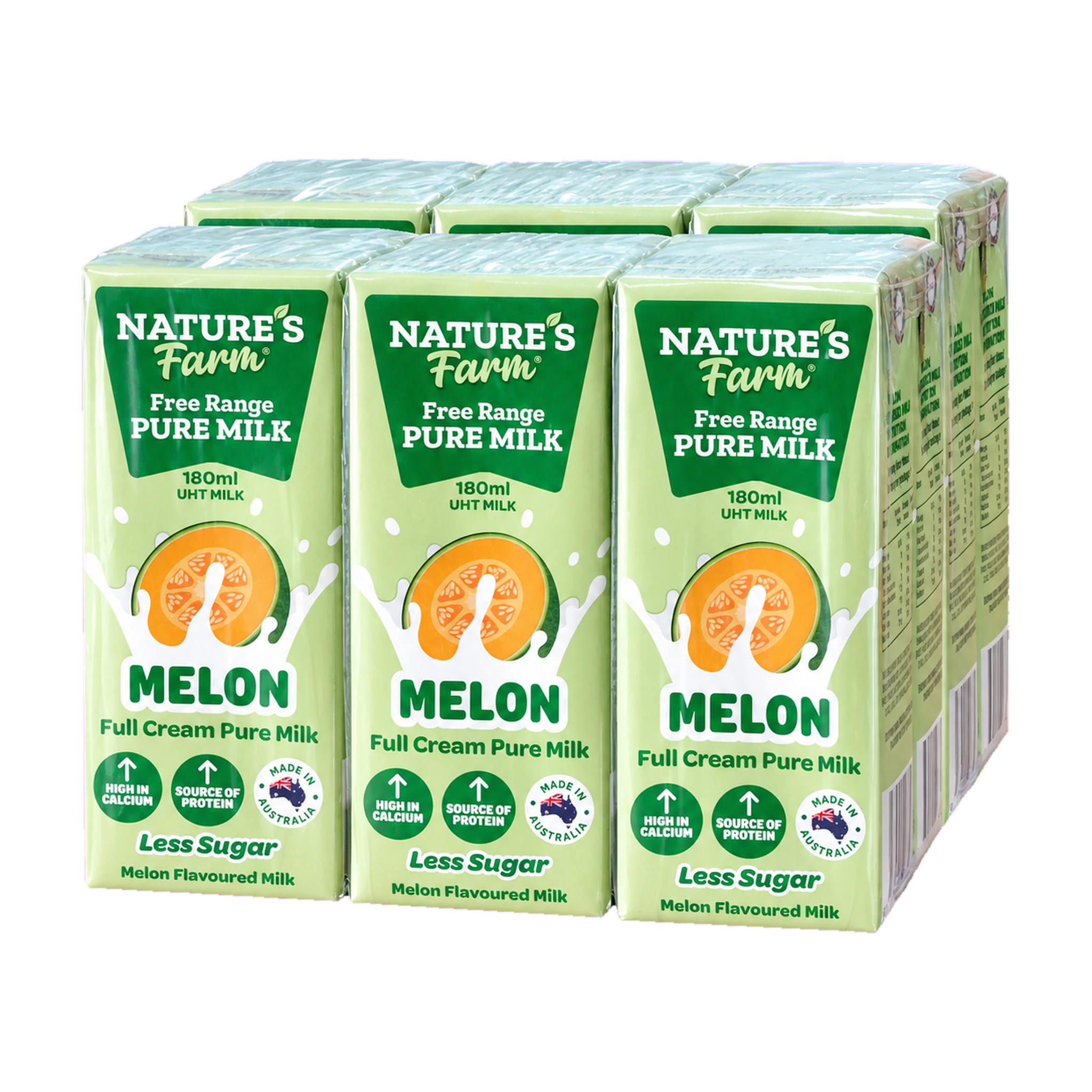 Thùng 24 hộp sữa tươi Nature's Farm vị dưa lưới 180ml